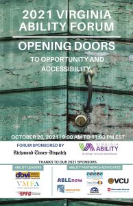 2021 Virginia Ability Forum Flyer