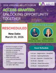 2026 Virginia Ability Forum - Access Granted: Unlocking Opportunity Together